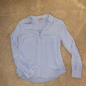 H&M - Light Blue Button-Up Blouse